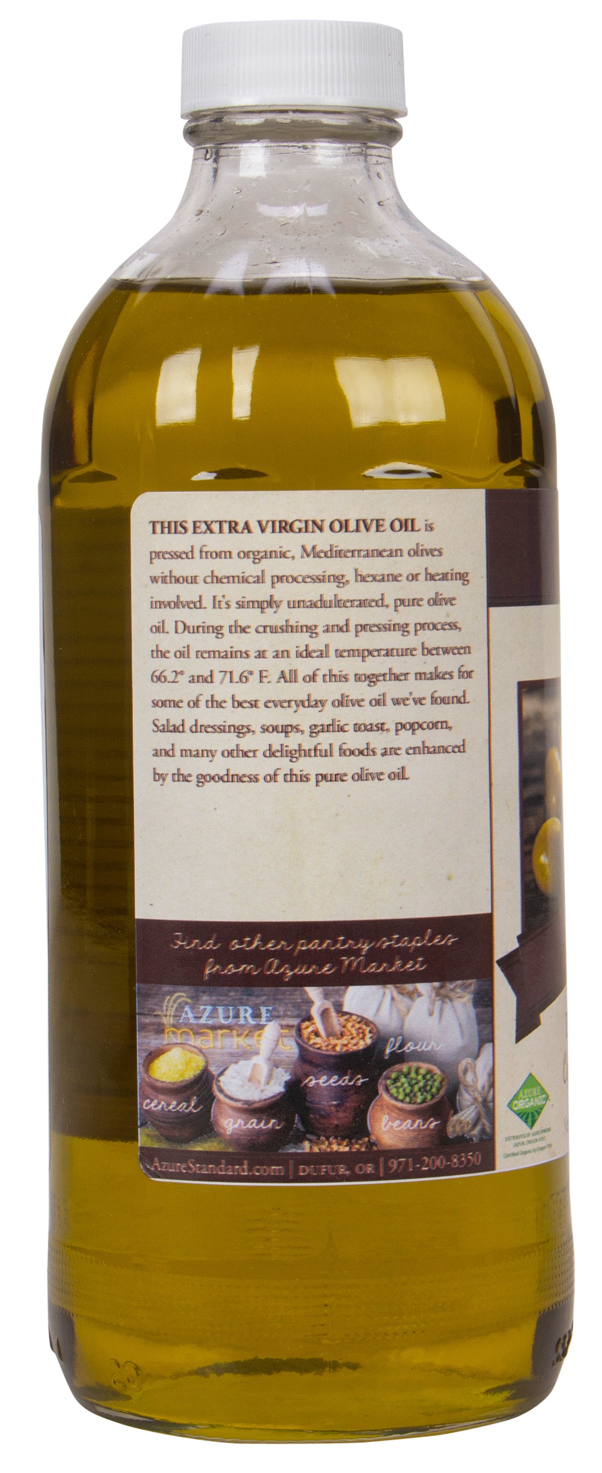 Olive Oil, Extra Virgin, Cold Pressed, Organic