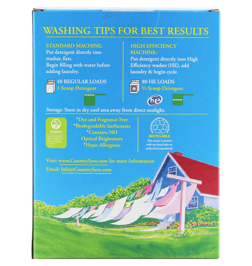 Laundry Detergent, Powder, Box  80 frontloads/40 toploads