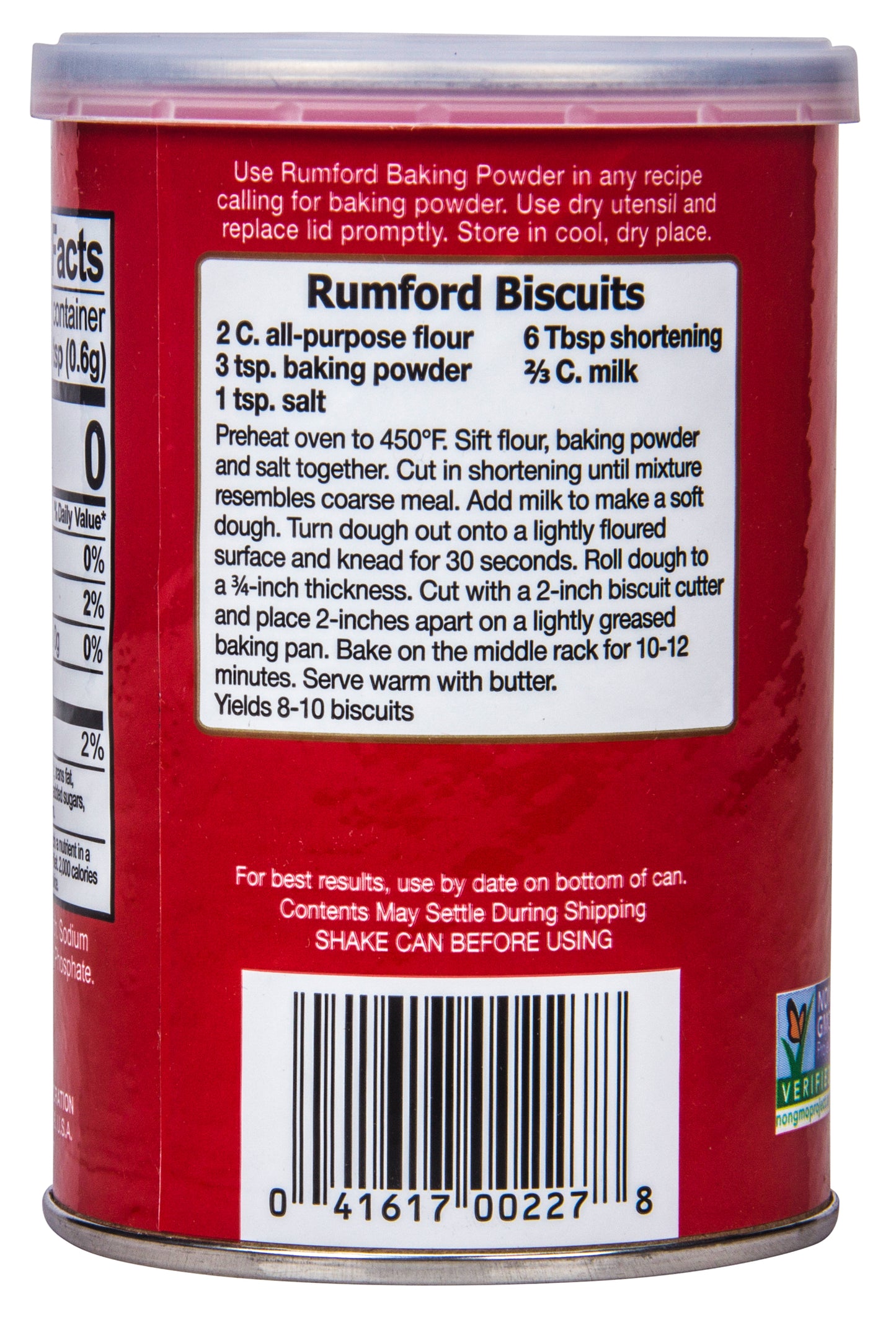 Rumford Baking Powder (Non Aluminum)