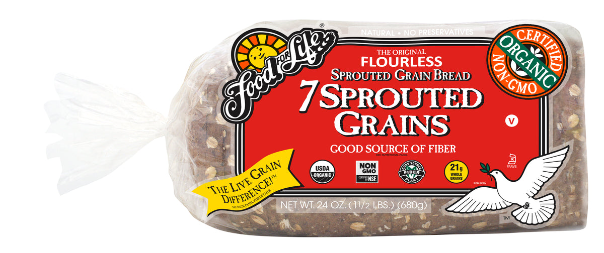 7 Sprouted Grains Bread, Frozen, Organic