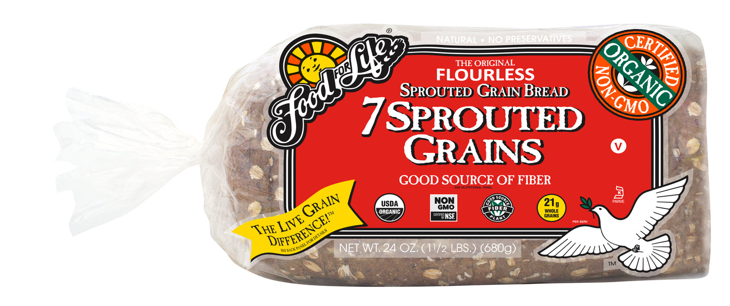 7 Sprouted Grains Bread, Frozen, Organic
