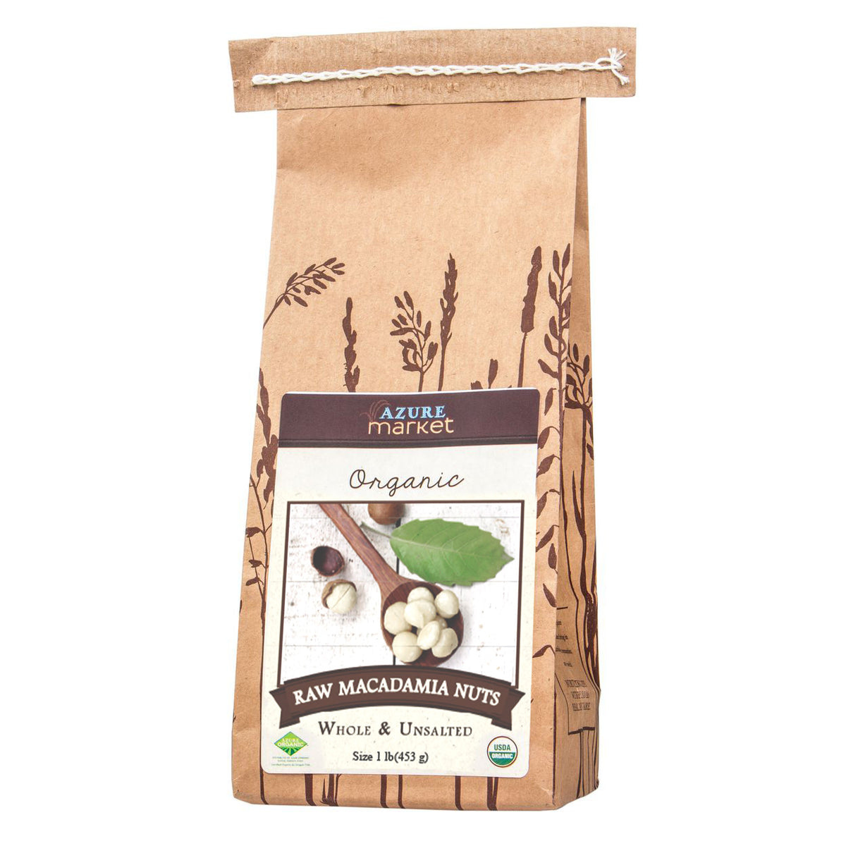 Macadamia Nuts, Whole, Raw, Unsalted, Organic
