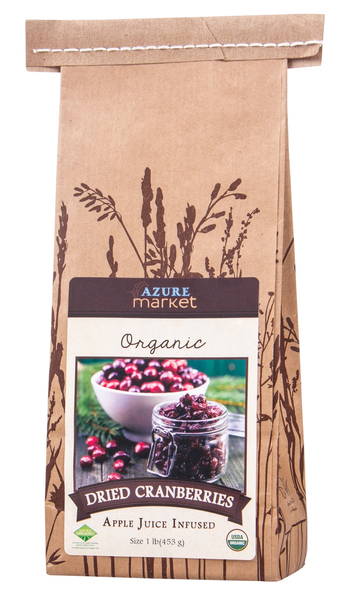 Cranberries, Dried, Apple Juice Infused, Organic