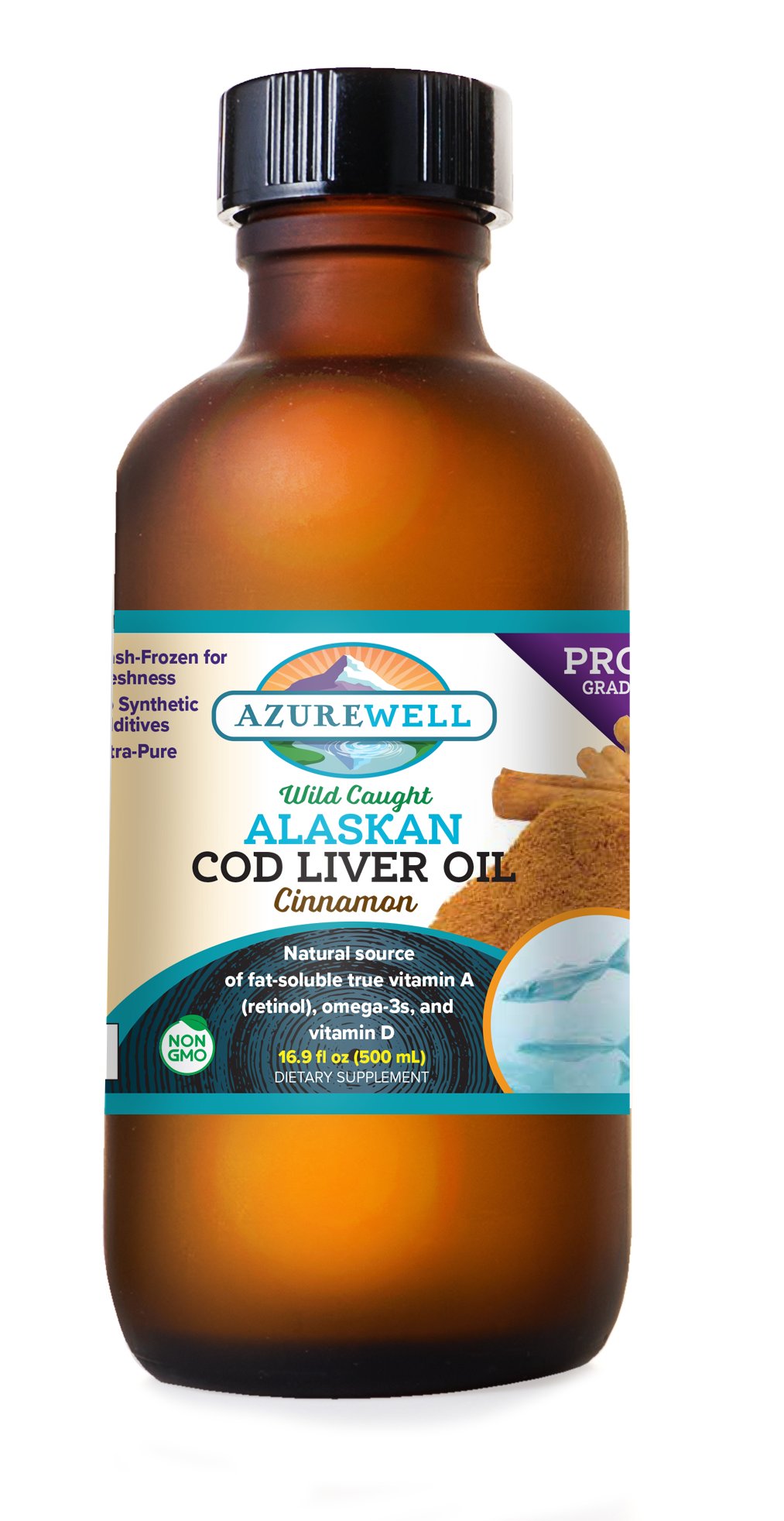 Alaskan Cod Liver Oil, Cinnamon, Liquid