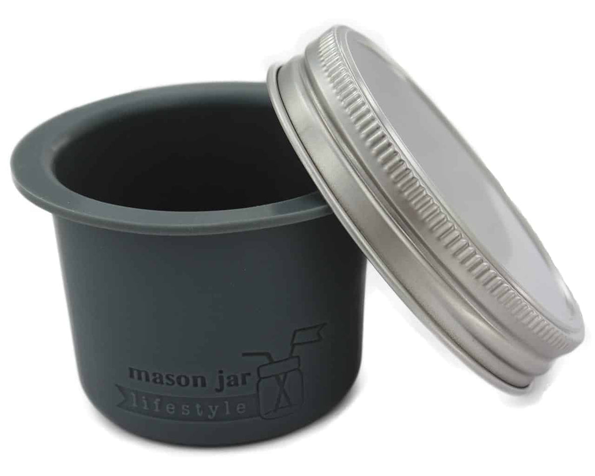 Divider Cup with Stainless Steel Lid, Wide Mouth