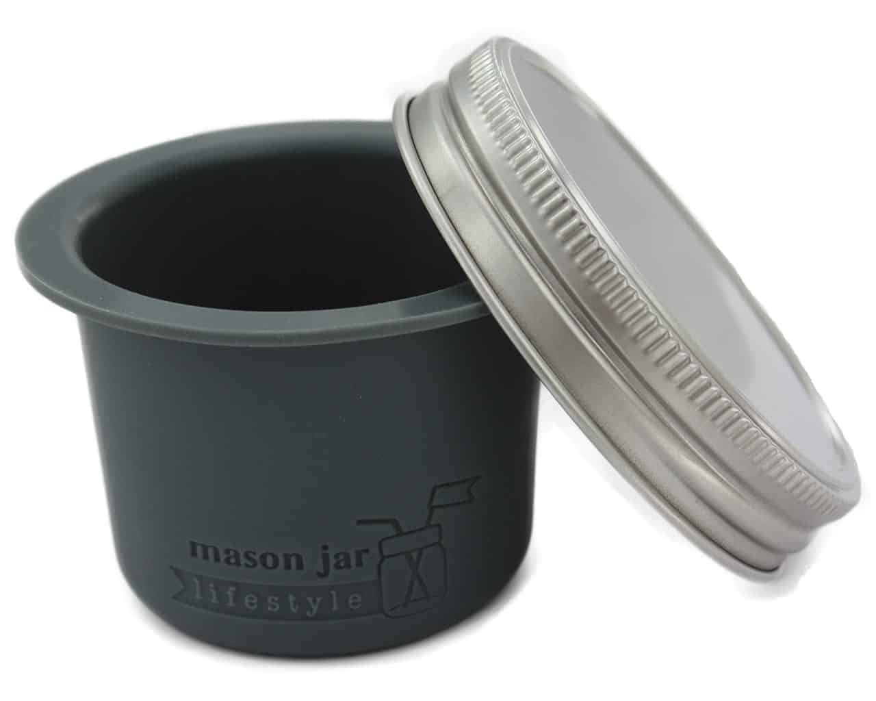 Divider Cup with Stainless Steel Lid, Wide Mouth