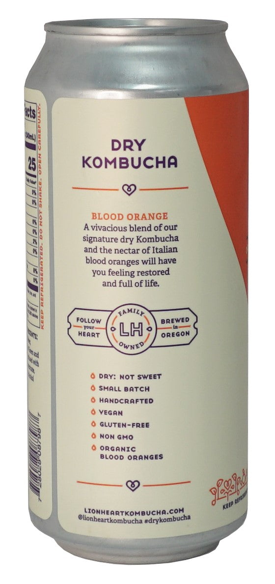 Kombucha, Blood Orange, Raw
