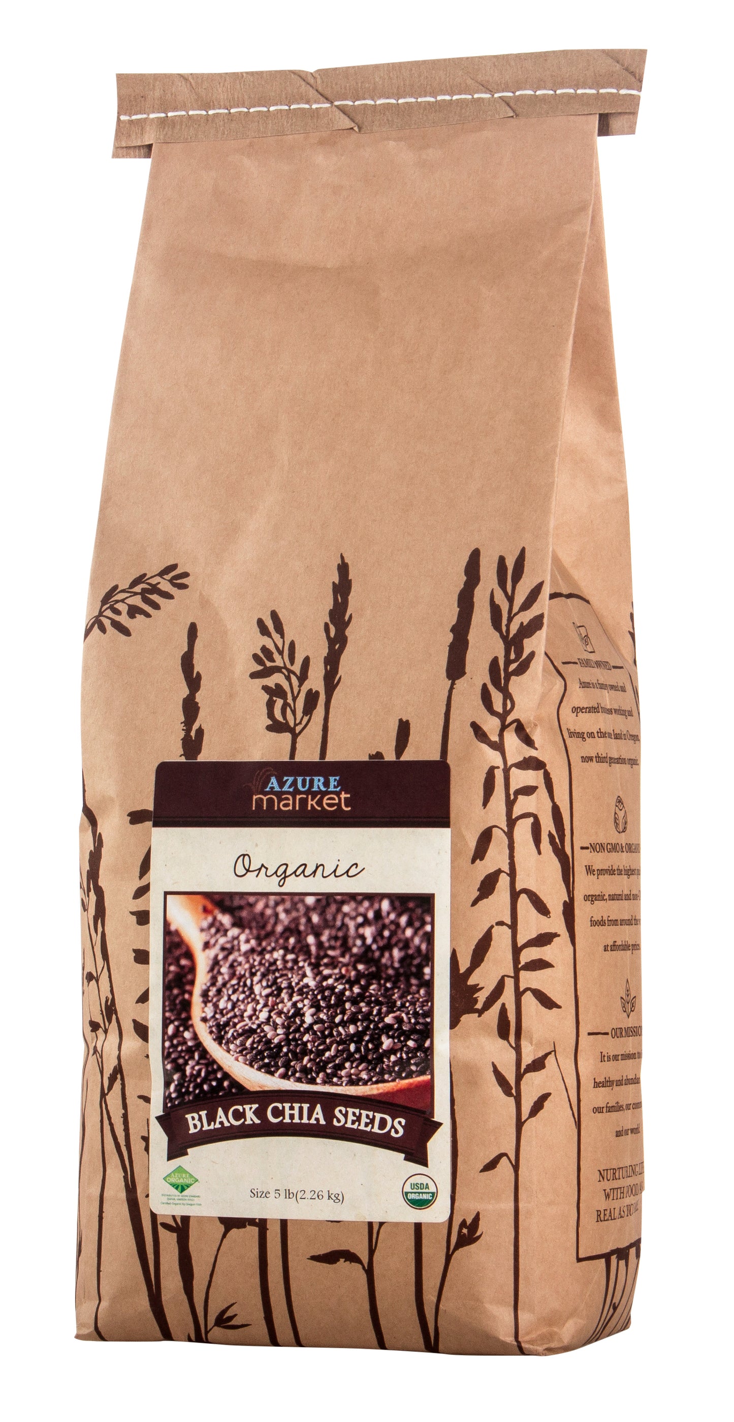 Chia Seeds, Whole, Black, Organic