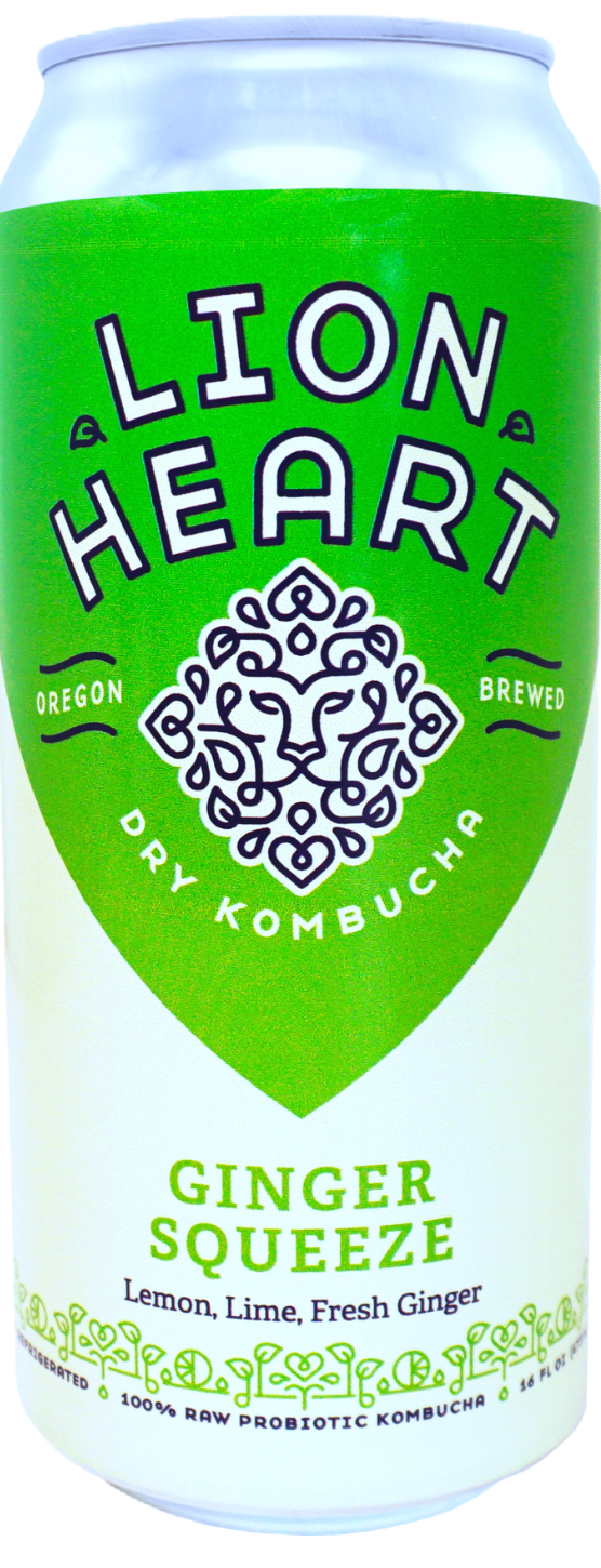 Kombucha, Ginger Squeeze, Raw