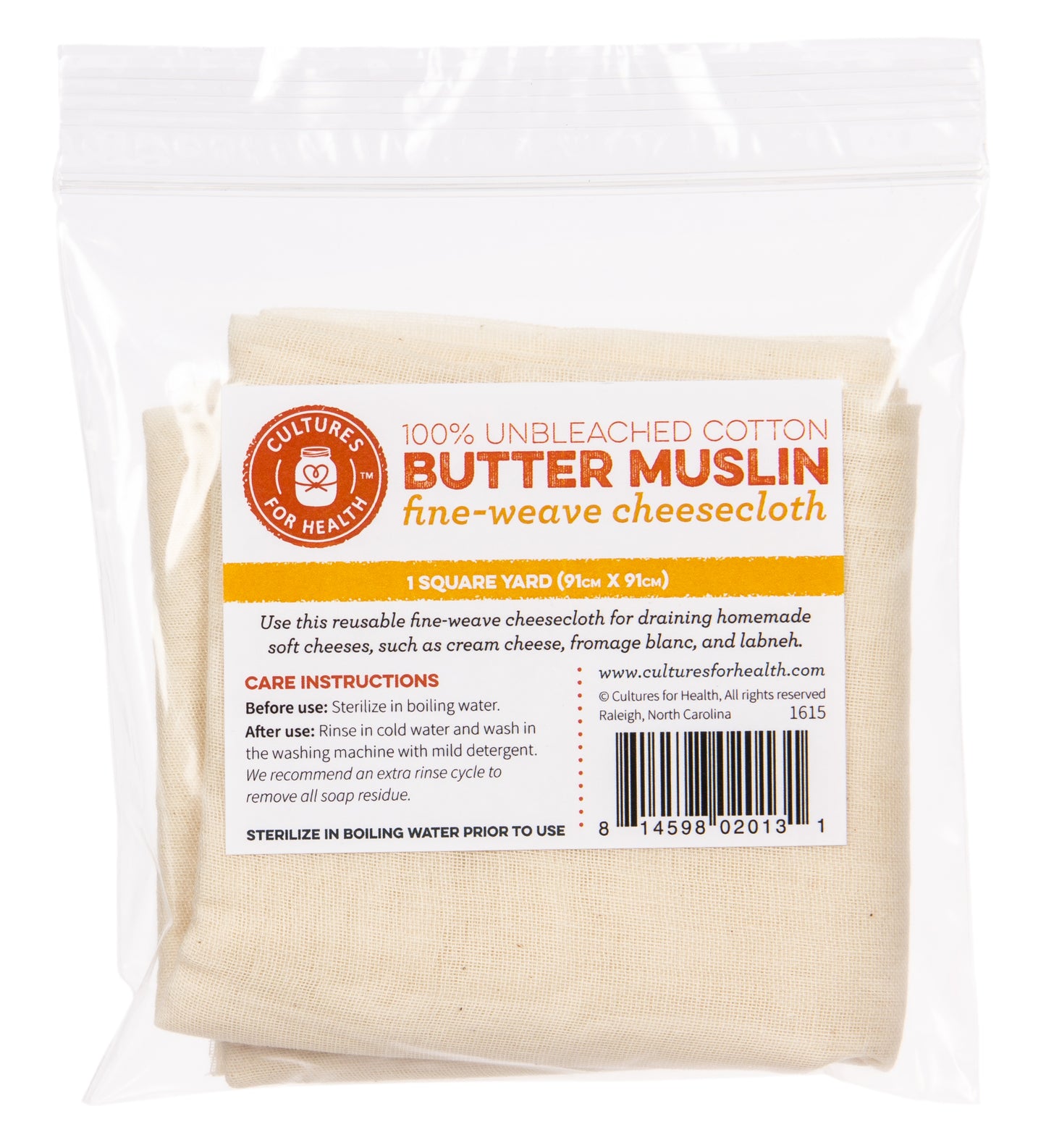 Butter Muslin, Fine-Weave Cheesecloth