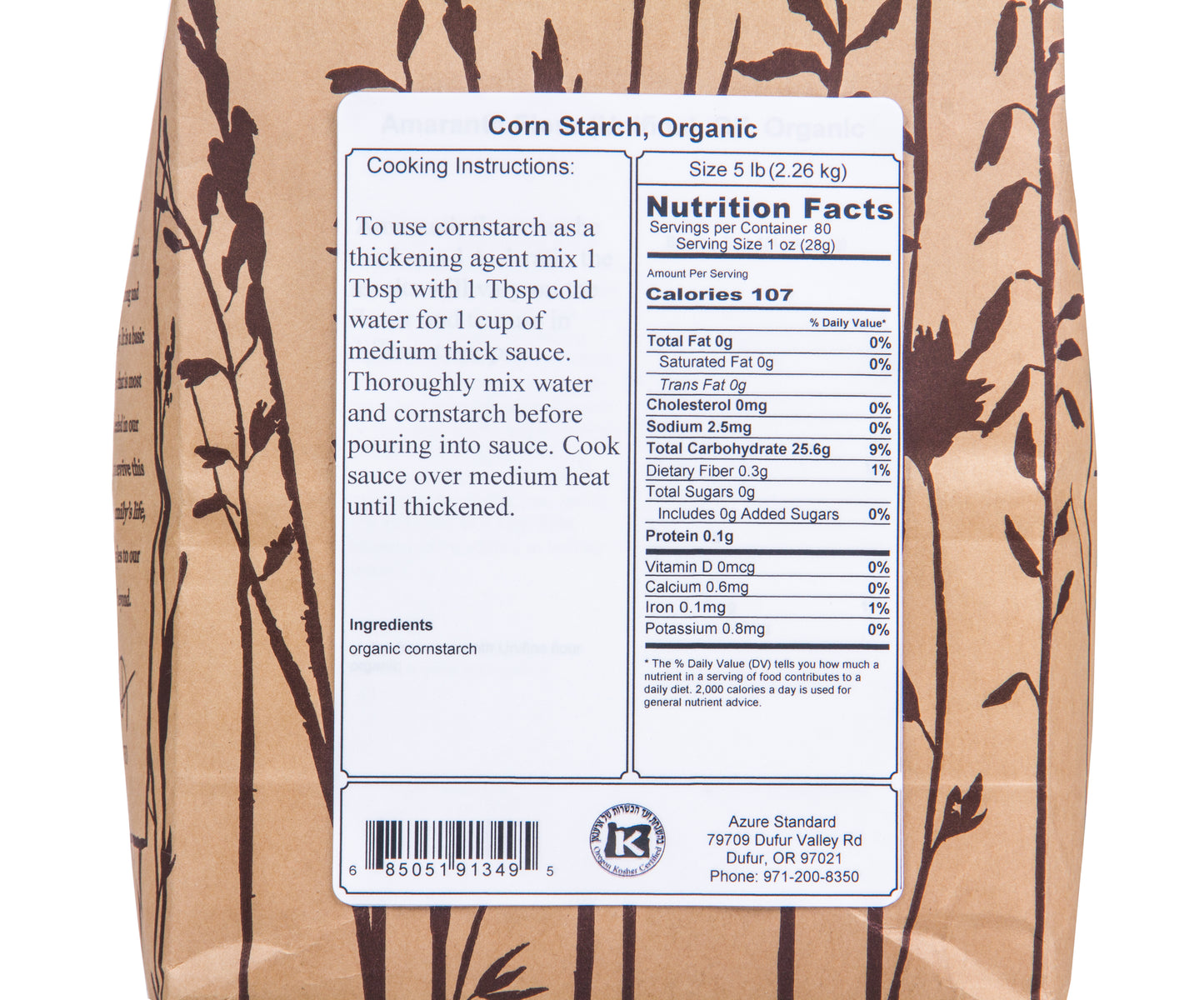 Corn Starch, Organic
