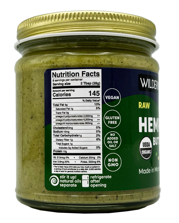 Hemp Seed Butter, Raw, Organic