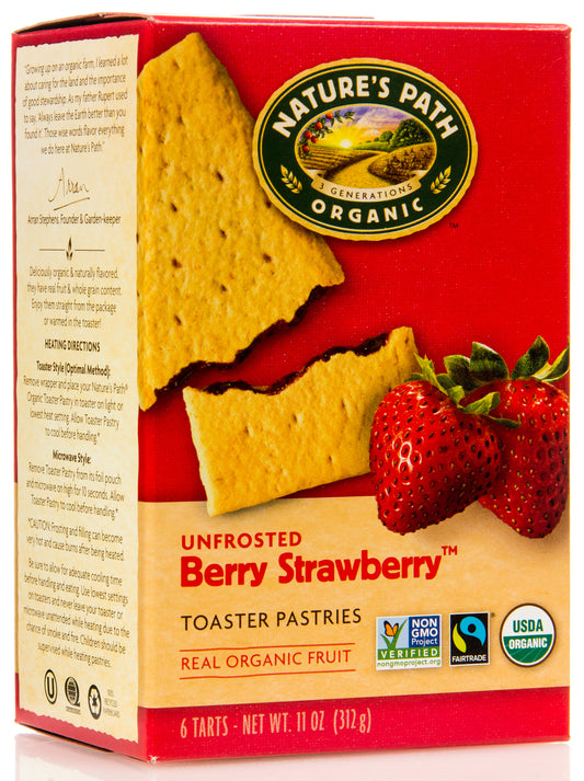 Toaster Pastries, Strawberry, Unfrosted, Organic