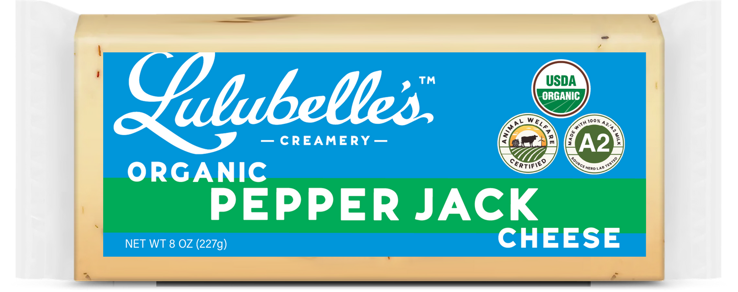 Pepper Jack Cheese, A2, Organic