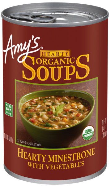 Hearty Minestrone with Vegetables Soup, Organic