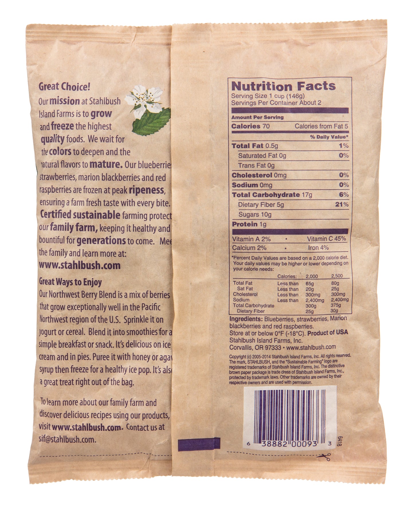 Northwest Berry Blend, Frozen