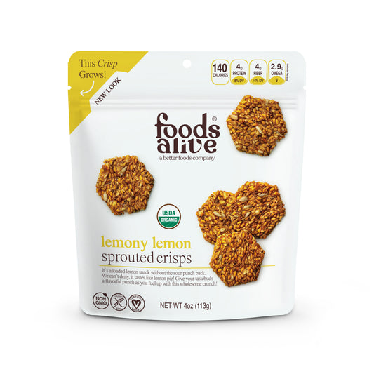Crisp Crackers, Lemony Lemon, Organic