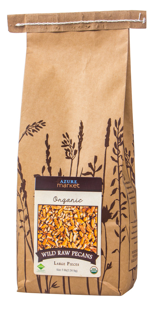 Pecans Fancy Native, Raw, Pieces, Organic