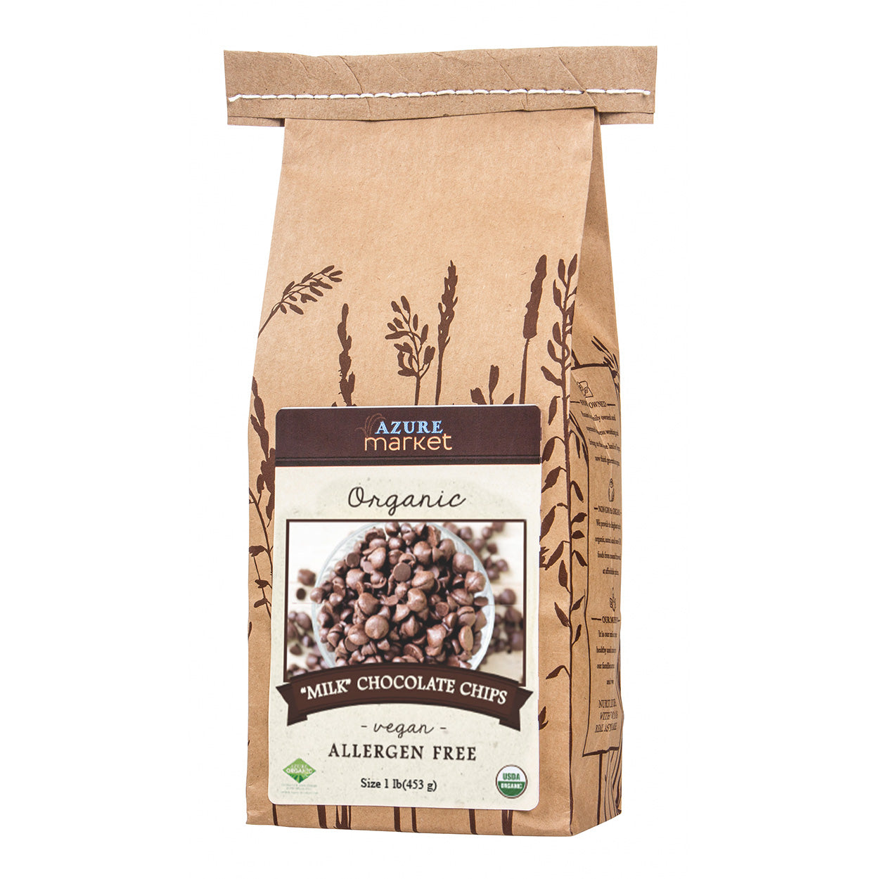 Milk Chocolate Chips, Dark, Vegan, Organic
