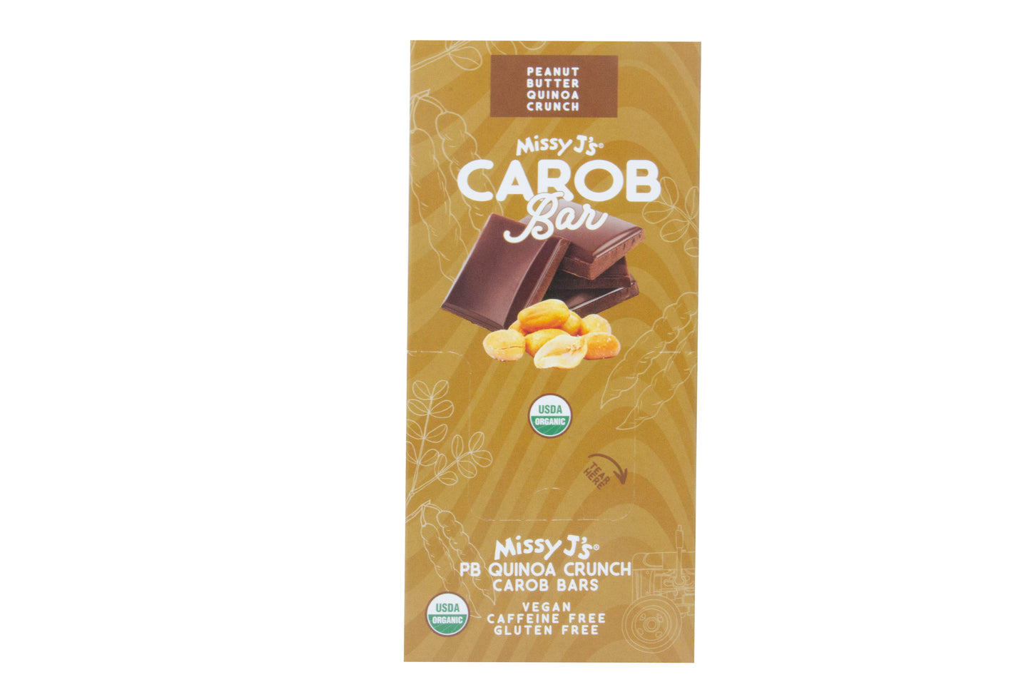Carob Candy Bar, Peanut Butter Qunioa Crunch, Organic