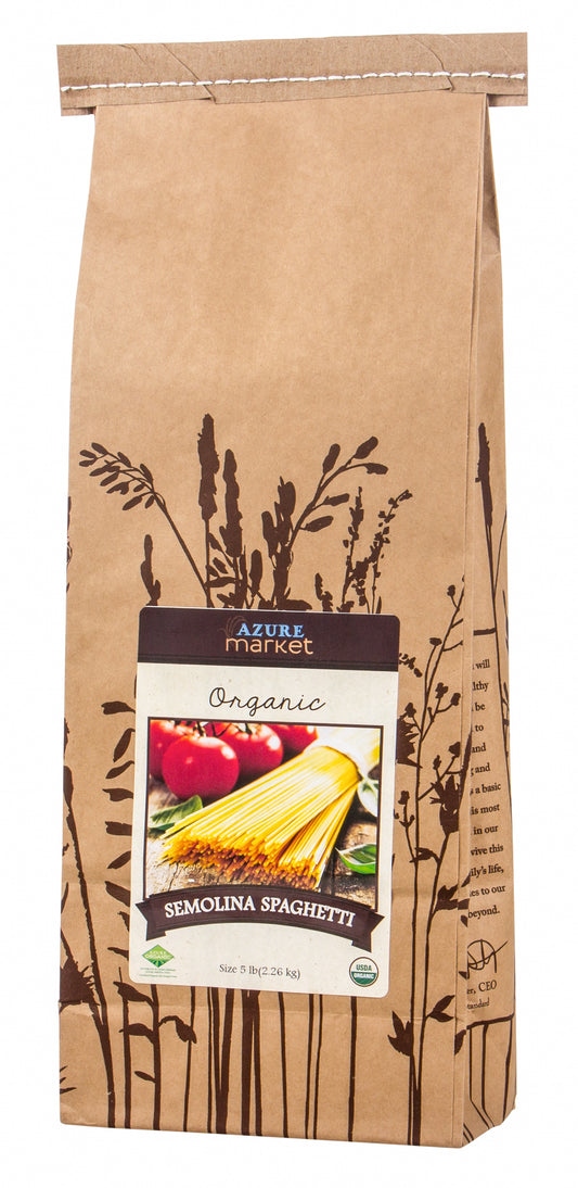 Spaghetti, Semolina Pasta, Organic
