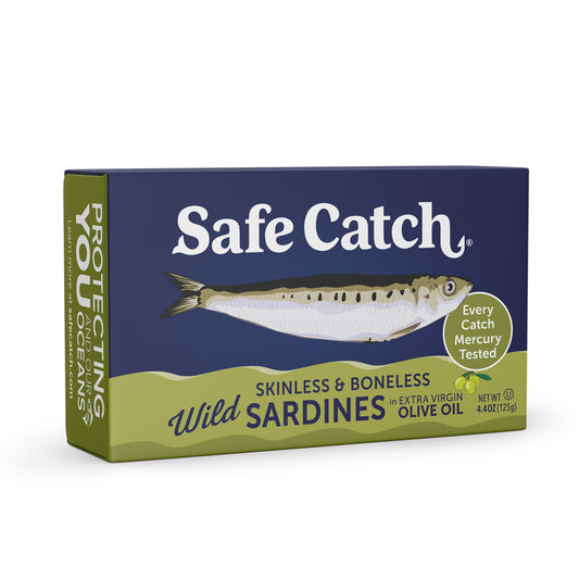 Wild Sardines in Extra Virgin Olive Oil, Skinless & Boneless