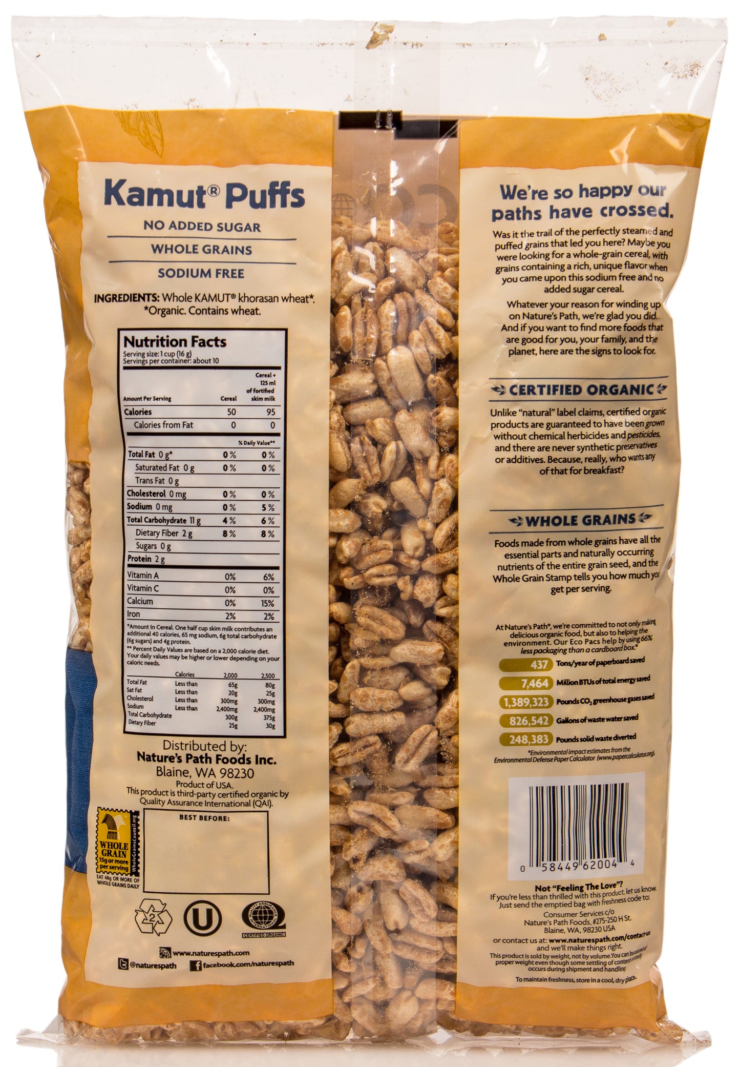 Kamut Puffs, Organic