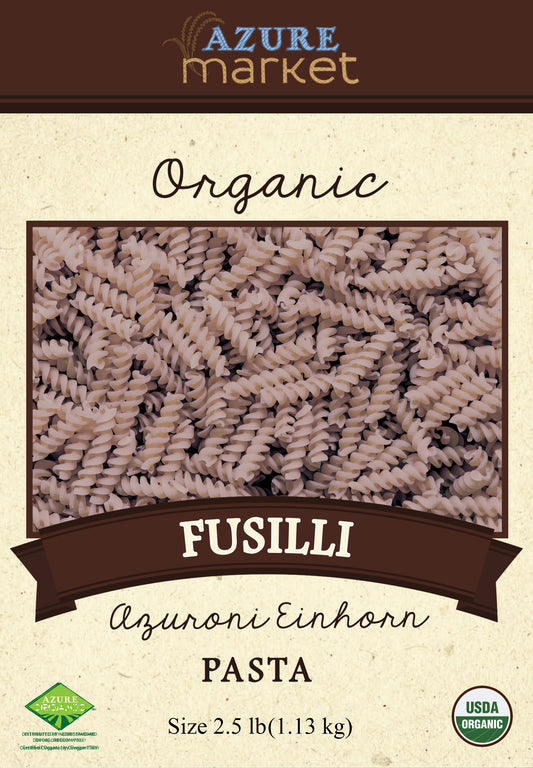 Fusilli Azuroni Einkorn Pasta, Organic