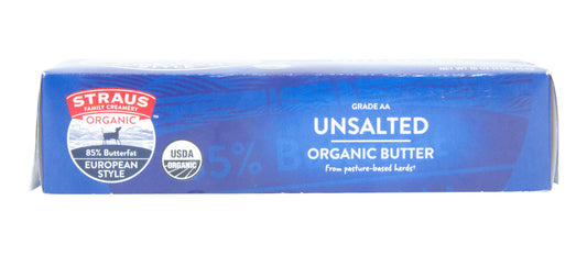 European Style Butter, Sweet, Unsalted, Organic