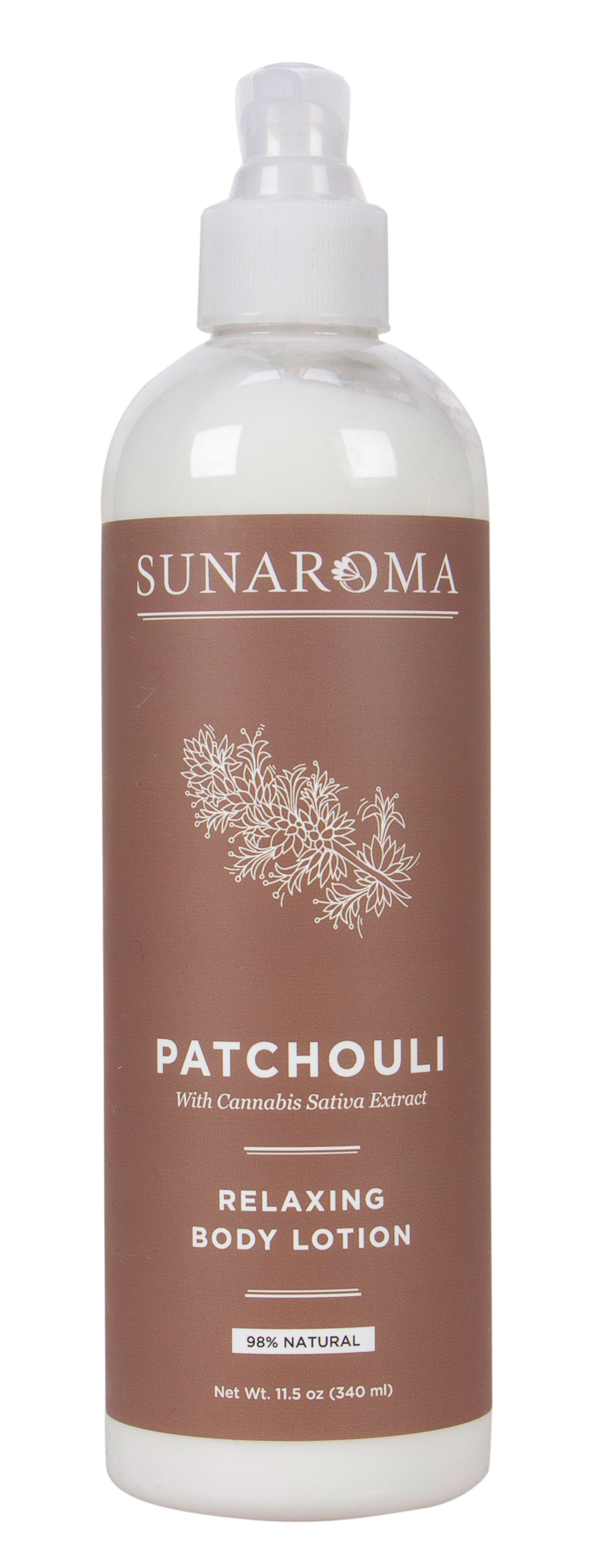 Body Lotion, Relaxing, Patchouli with Cannabis Sativa Extract