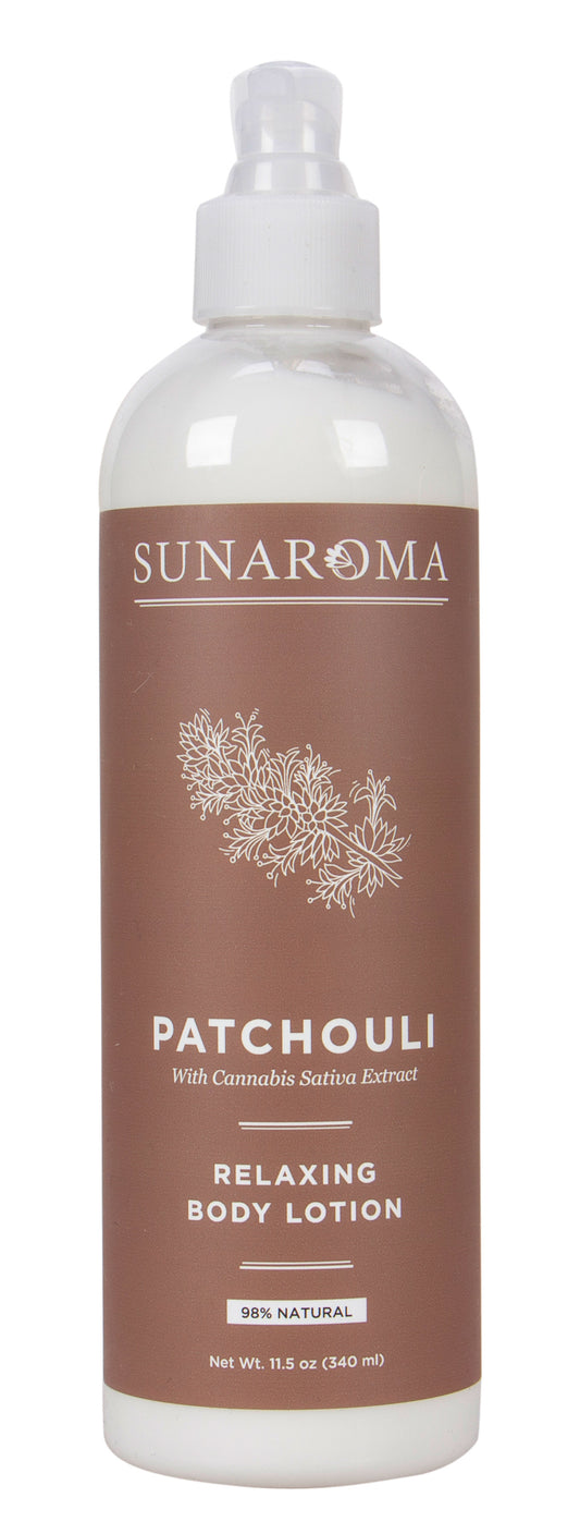 Body Lotion, Relaxing, Patchouli with Cannabis Sativa Extract