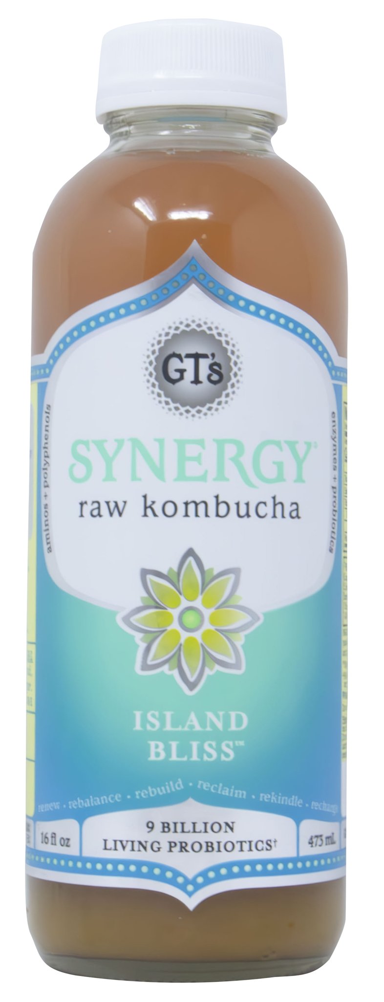 SYNERGY, Kombucha Raw, Island Bliss