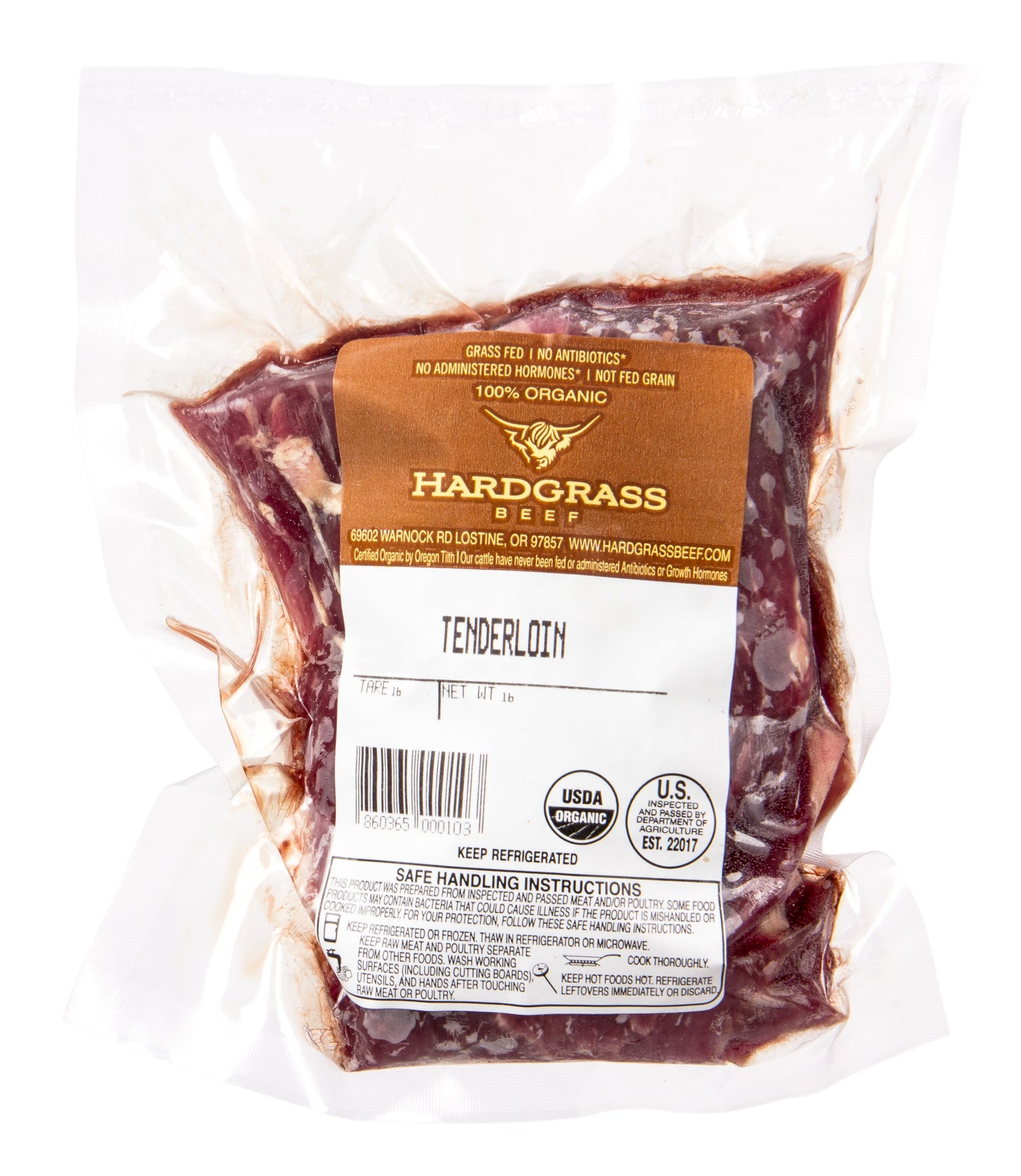 Tenderloin, Organic, Frozen, Random Weight