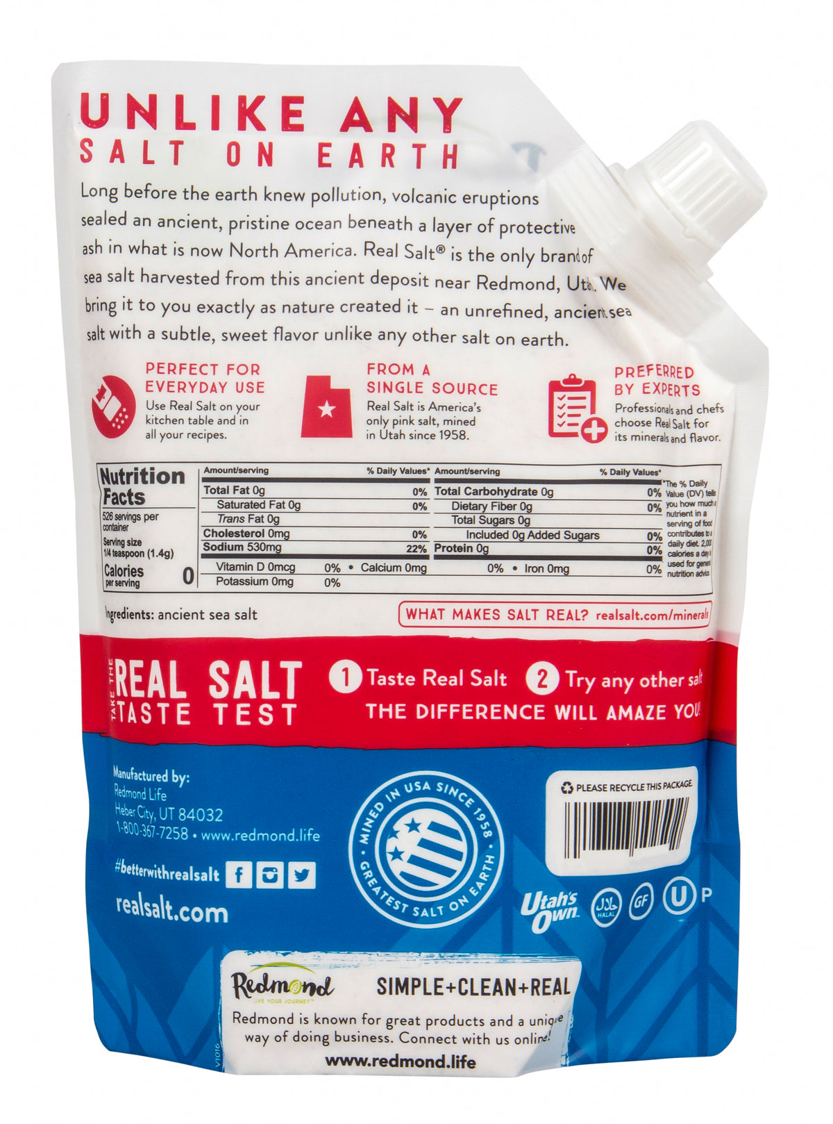 Real Salt, Fine, Granular