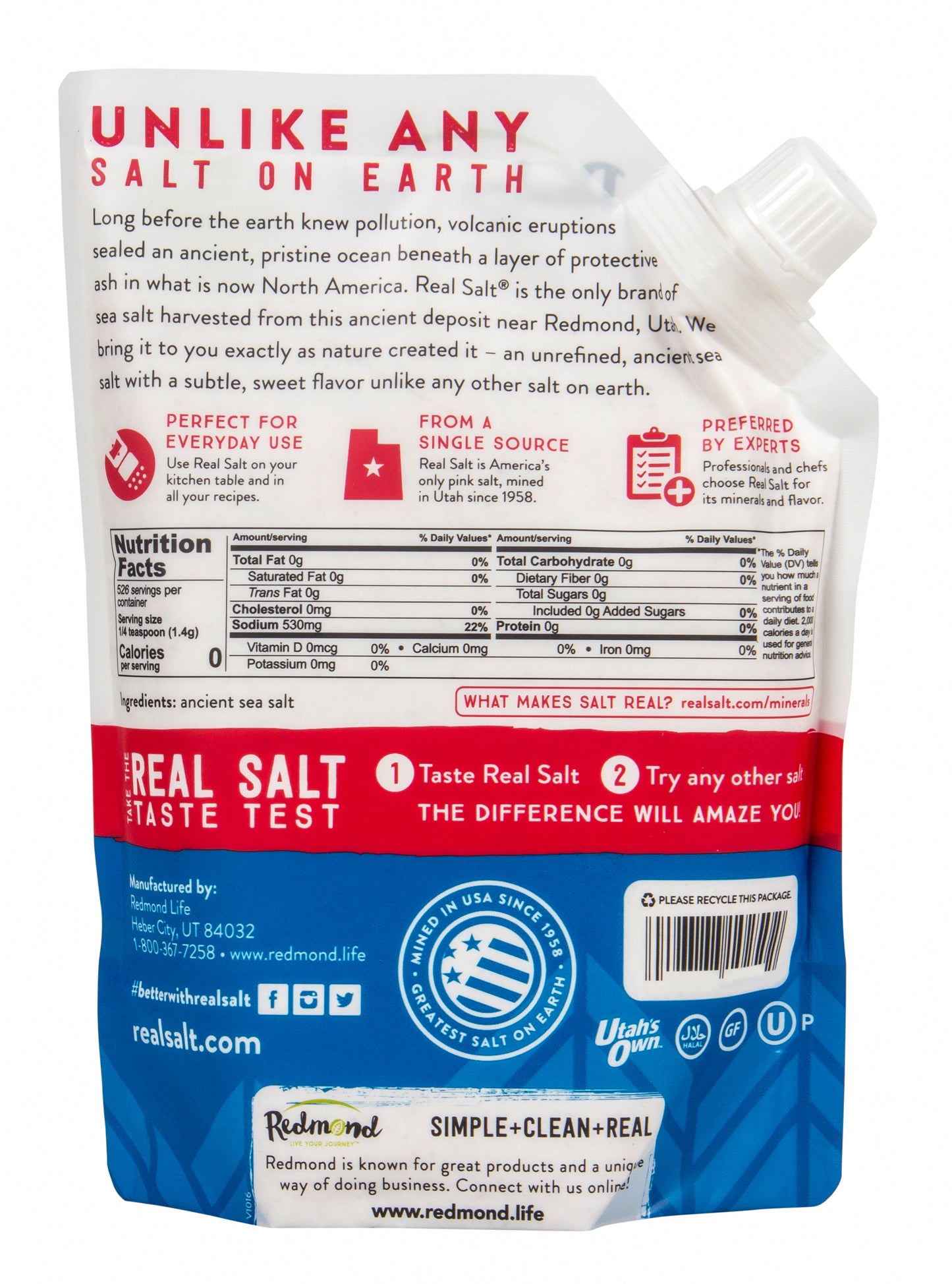 Real Salt, Fine, Granular