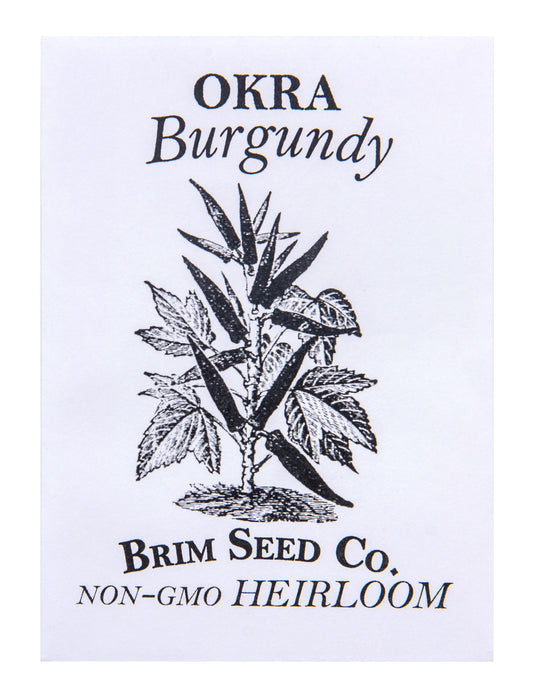 Okra, Burgundy Heirloom Seed
