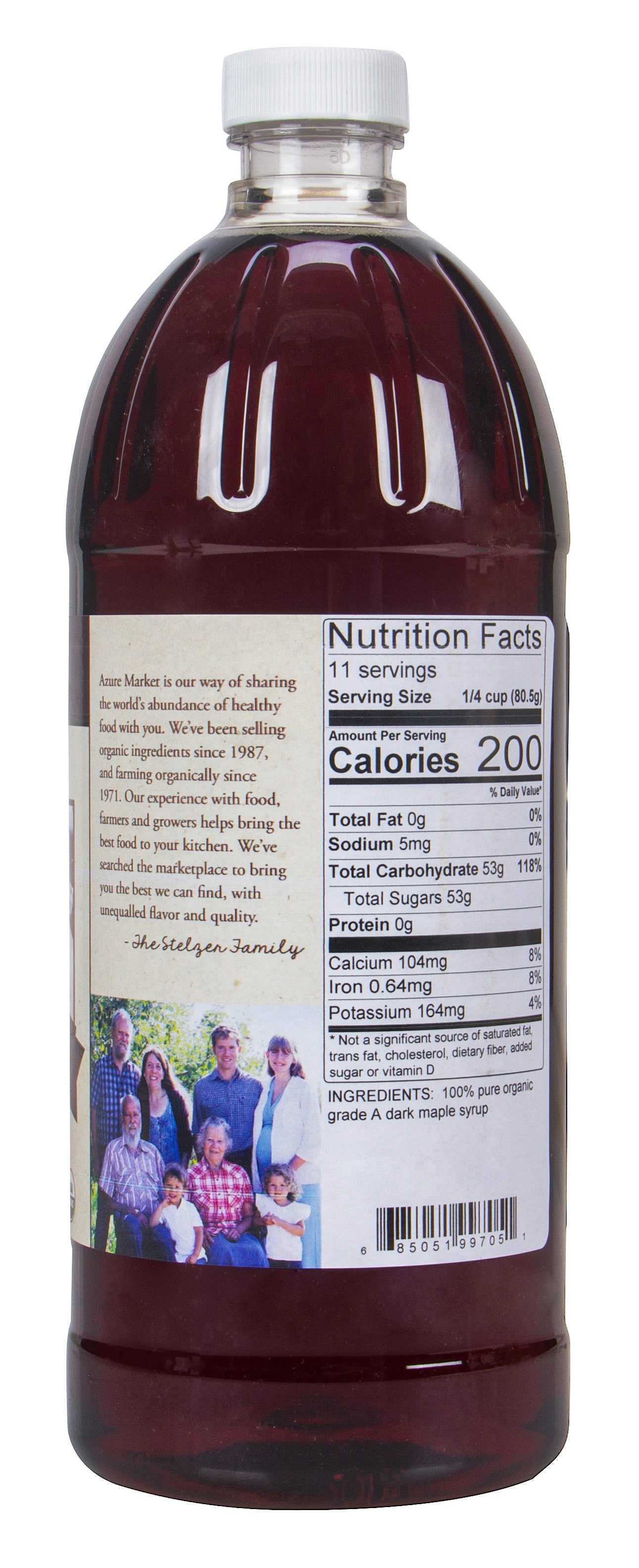 Maple Syrup, Grade A Dark Robust, Organic