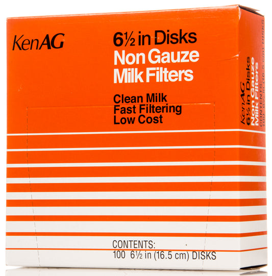 6 1/2" Non-Gauze Milk Filter Disk