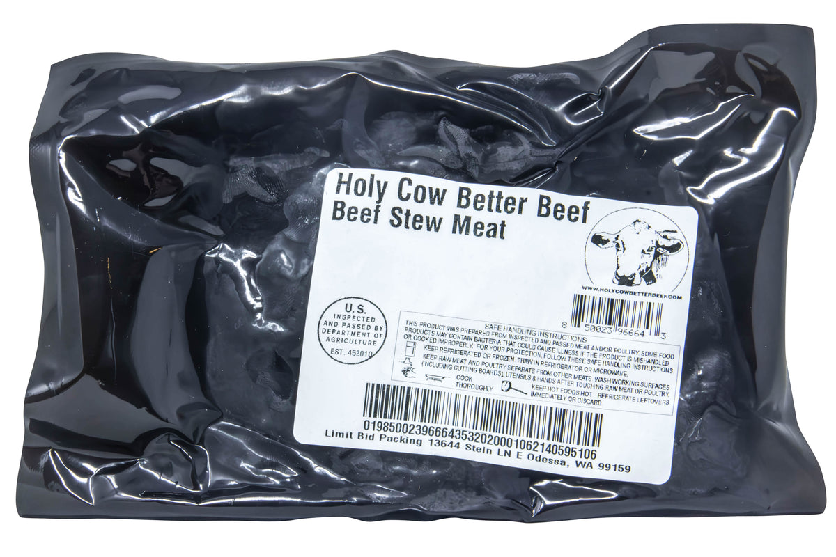 Stew Meat, Grass-Fed, Random Weight, Frozen