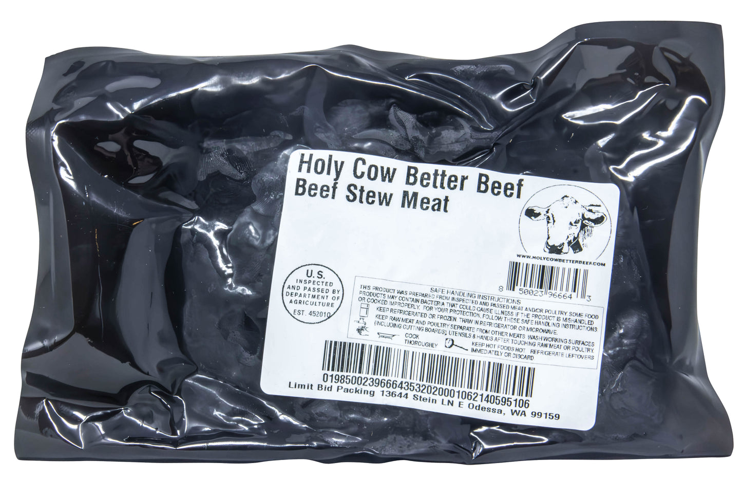 Stew Meat, Grass-Fed, Random Weight, Frozen