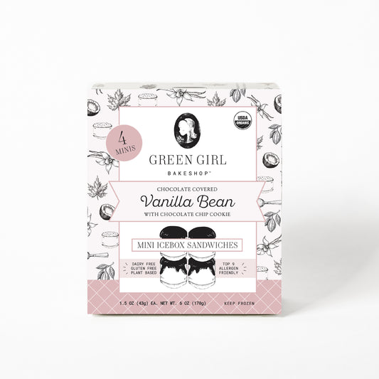 Mini Icebox Sandwiches, Plant-Based, Vanilla Bean, Frozen, Organic