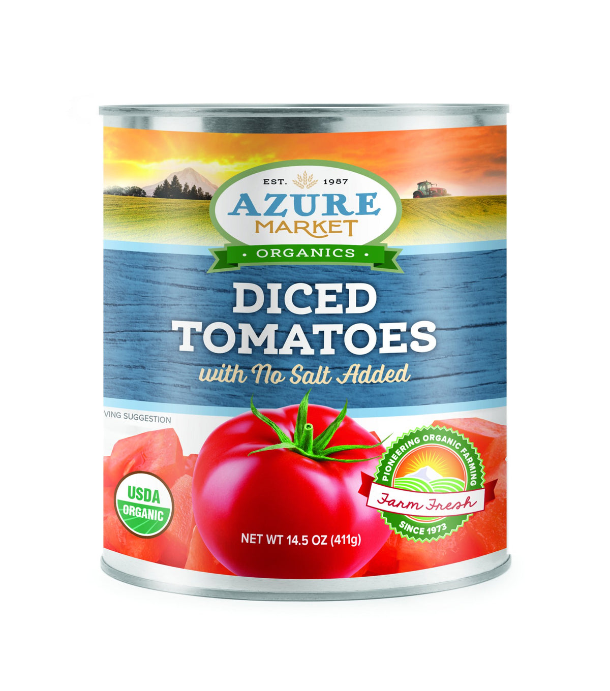 Diced Tomatoes, No Salt Added, Organic