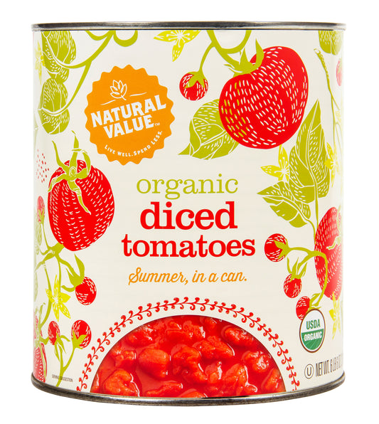 Tomatoes, Diced, in Tomato Juice, Organic
