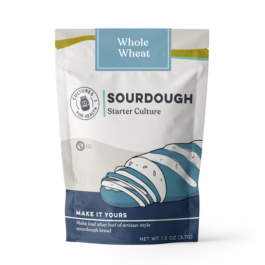 Real Sourdough Bread, Starter Culture, Whole Wheat