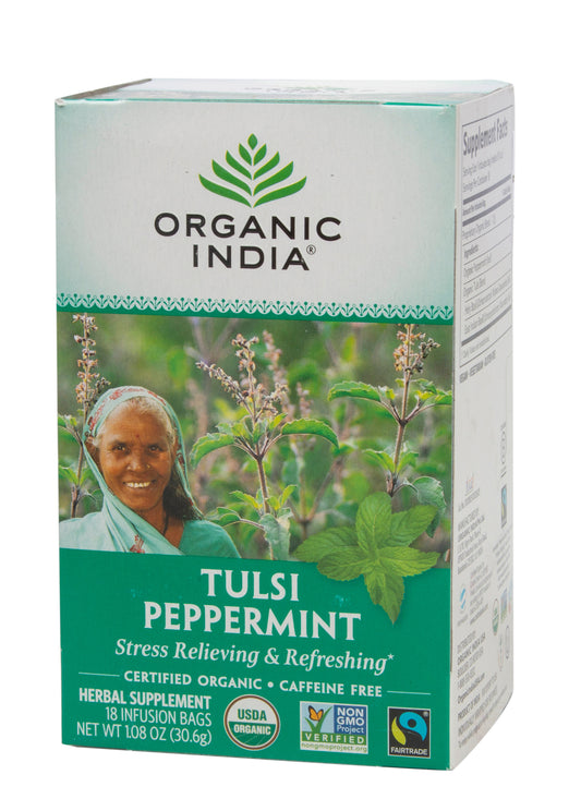 Tulsi Tea, Peppermint, Organic