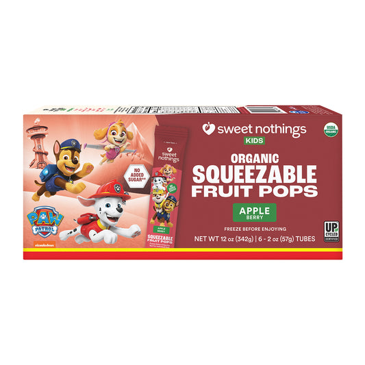 KIDS Squeezable Fruit Pops, Apple Berry Paw Patrol, Organic