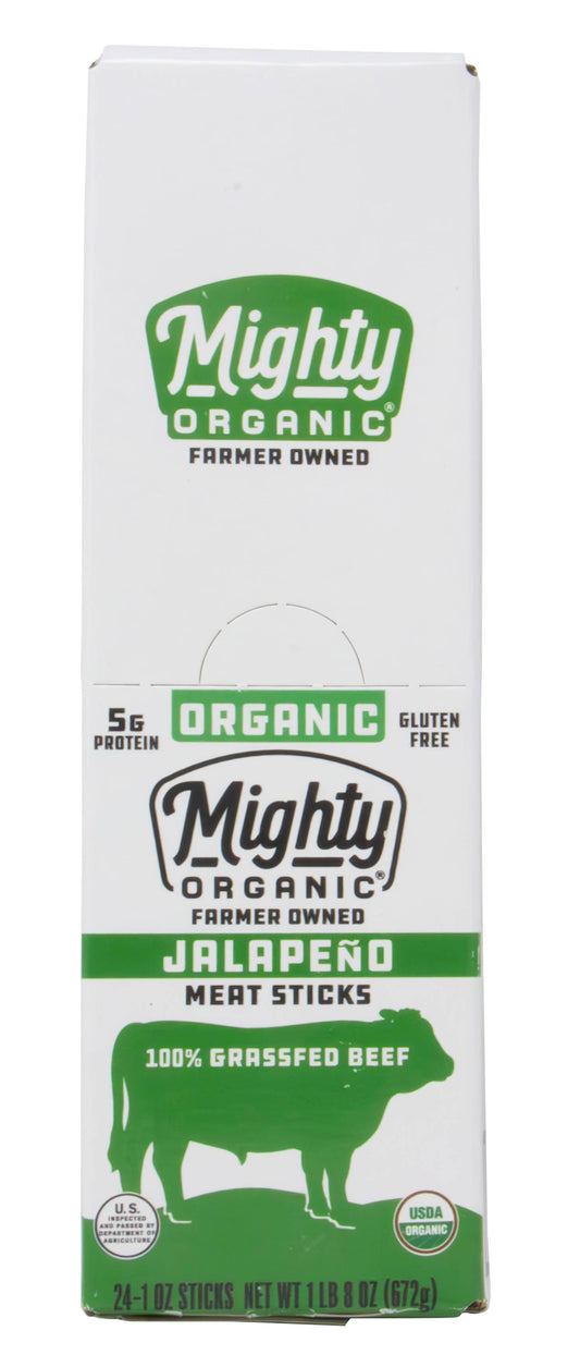 Mighty Beef Stick, Jalapeno, Organic