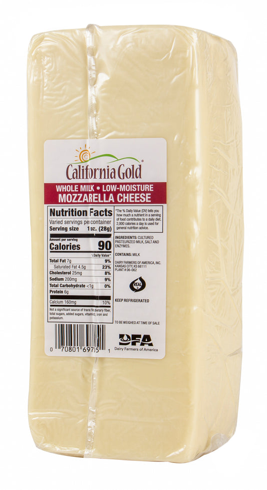 Mozzarella Cheese, Whole Milk