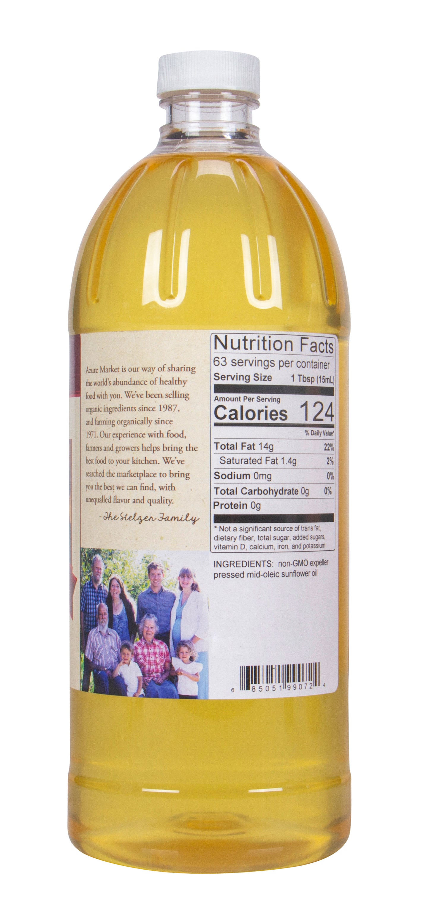 Sunflower Oil, Expeller Pressed, Non GMO