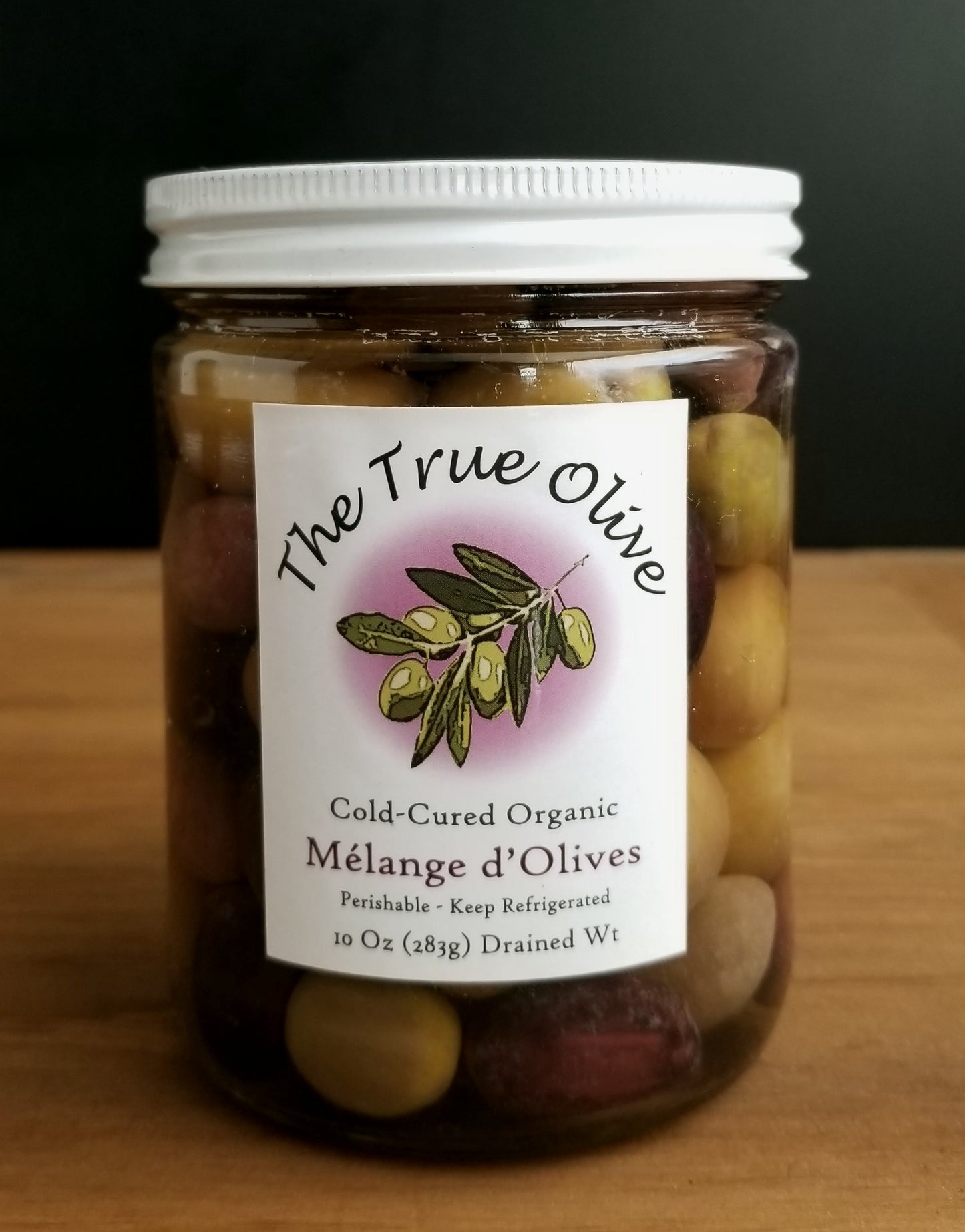 Olives, Cold-Cured, Mixed, Plain, Organic